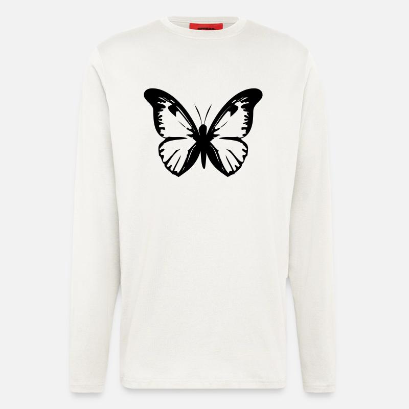 Schmetterling - Langarmshirt - made by SPREAD  - OFF WHITE