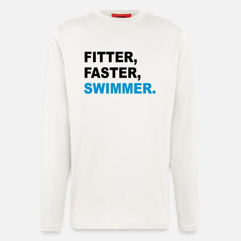 schwimmen - Langarmshirt - made by SPREAD  - OFF WHITE