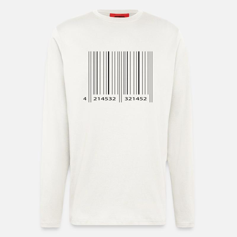 strichcode2 - Langarmshirt - made by SPREAD  - OFF WHITE
