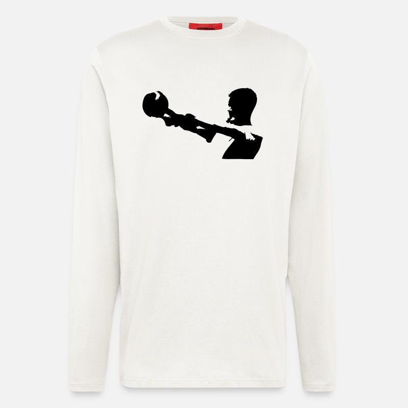 Kugelhantel Action - Langarmshirt - made by SPREAD - OFF WHITE