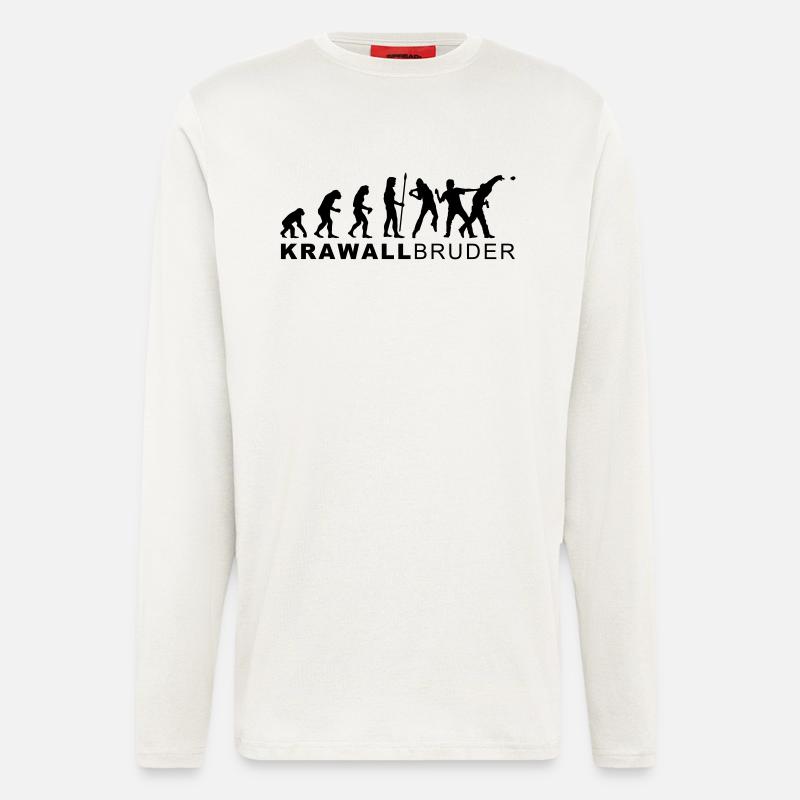 evolution_krawallbruder2 - Longsleeve - made by SPREAD  - OFF WHITE