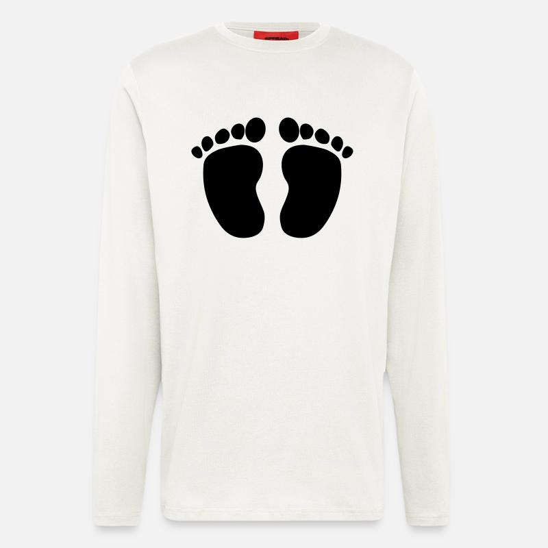Babyfüße - Langarmshirt - made by SPREAD - OFF WHITE