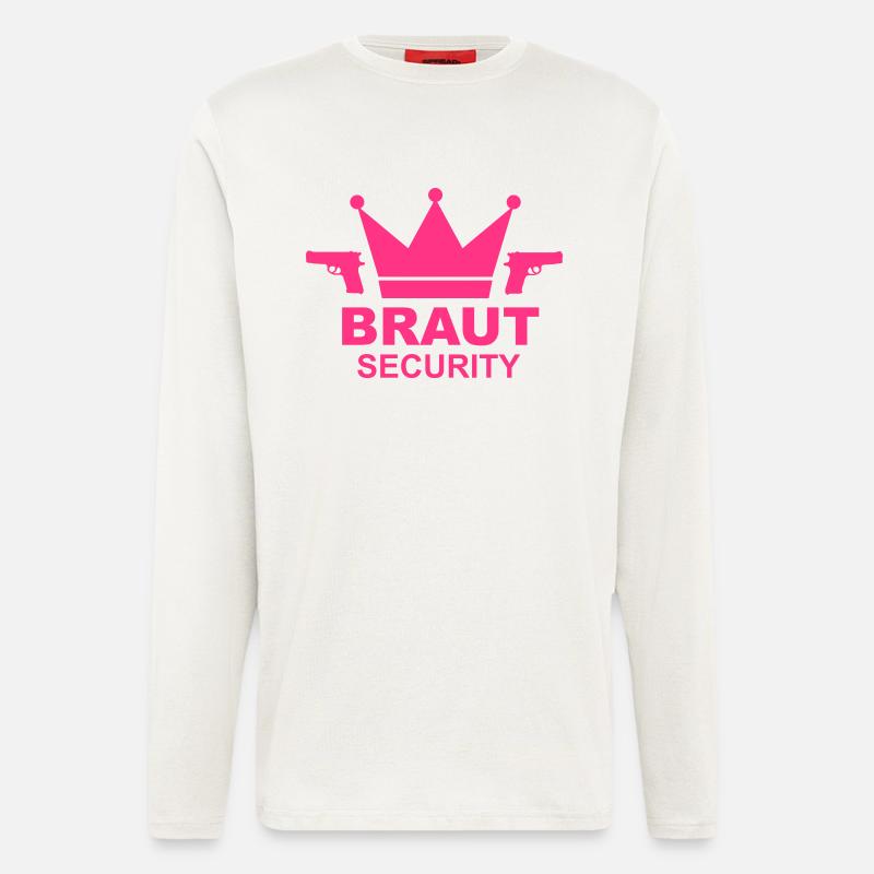 Braut Security JGA - Langarmshirt - made by SPREAD  - OFF WHITE