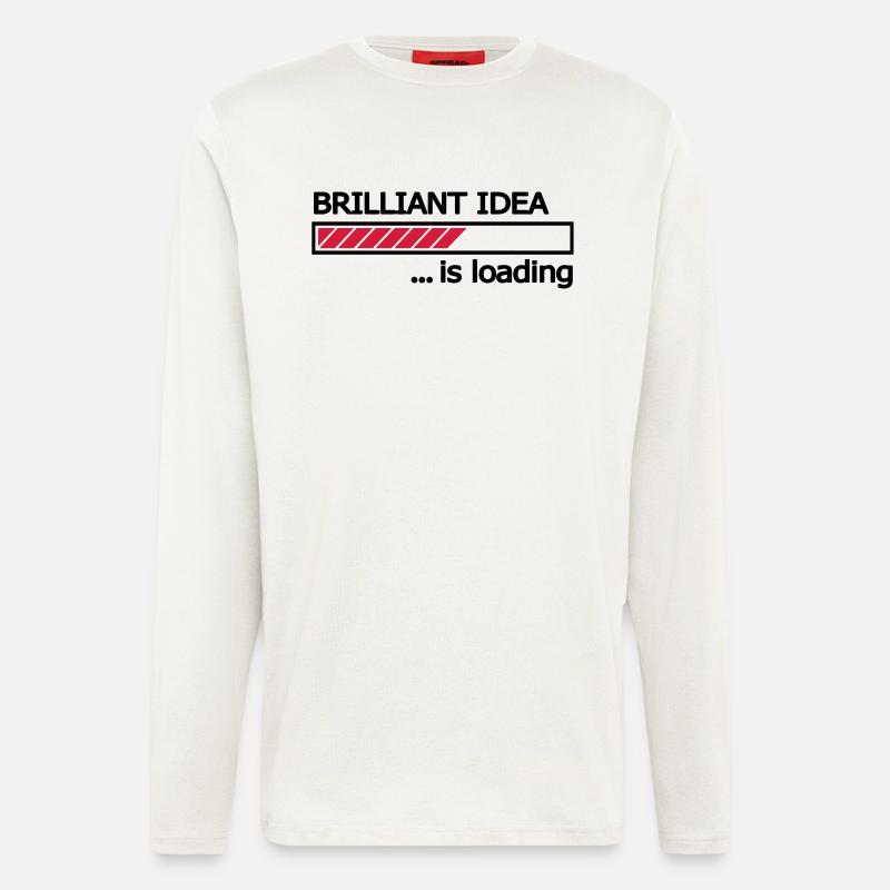 Brilliant Idea is loading Ladebalken Loading Bar - Langarmshirt - made by SPREAD  - OFF WHITE