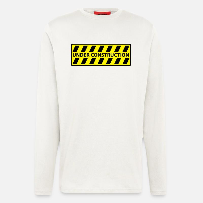 Under Construction - Longsleeve - made by SPREAD  - OFF WHITE