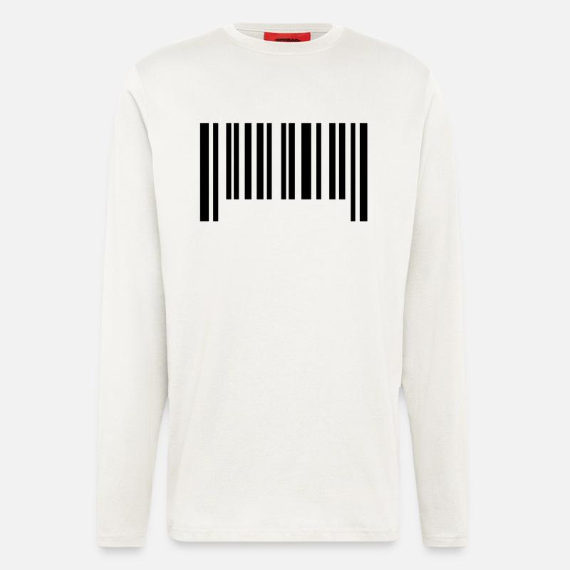 barcode1___f1 - Longsleeve - made by SPREAD  - OFF WHITE
