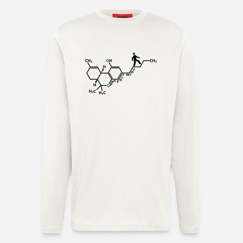 THC Molecule - Longsleeve - made by SPREAD  - OFF WHITE