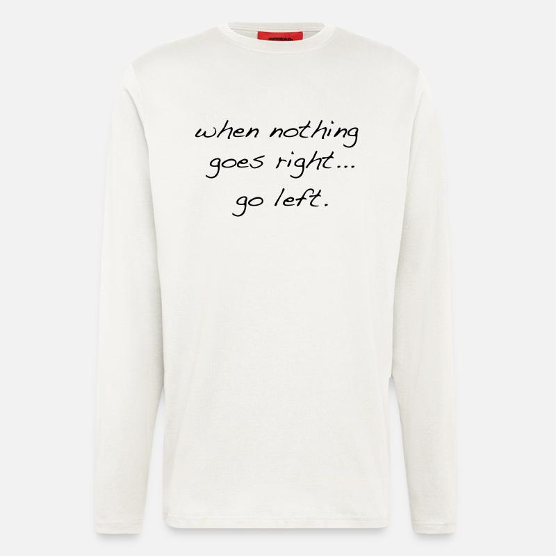 go_left - Langarmshirt - made by SPREAD - OFF WHITE