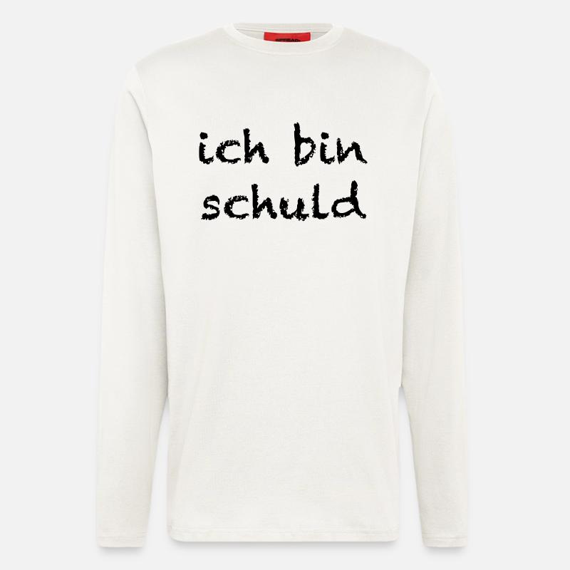 ich bin schuld - Langarmshirt - made by SPREAD  - OFF WHITE