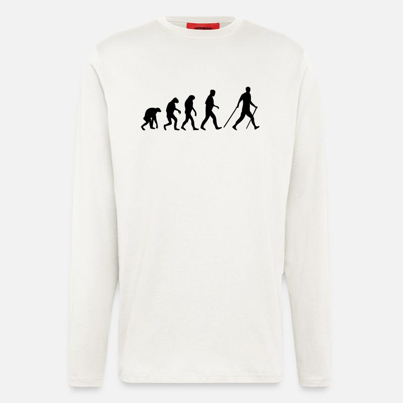 nordic walking evolution - Langarmshirt - made by SPREAD  - OFF WHITE