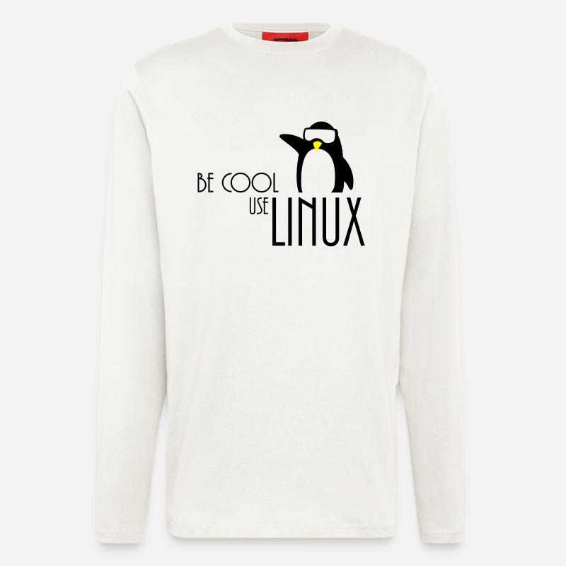 be cool use linux - Longsleeve - made by SPREAD  - OFF WHITE