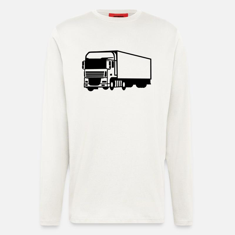 Camion - Manches longues bio décontracté fabriqué en UE - OFF WHITE
