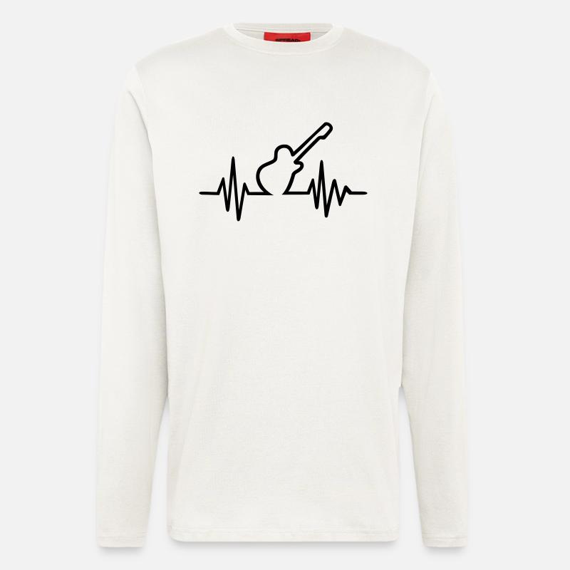 Gitarre - Langarmshirt - made by SPREAD  - OFF WHITE