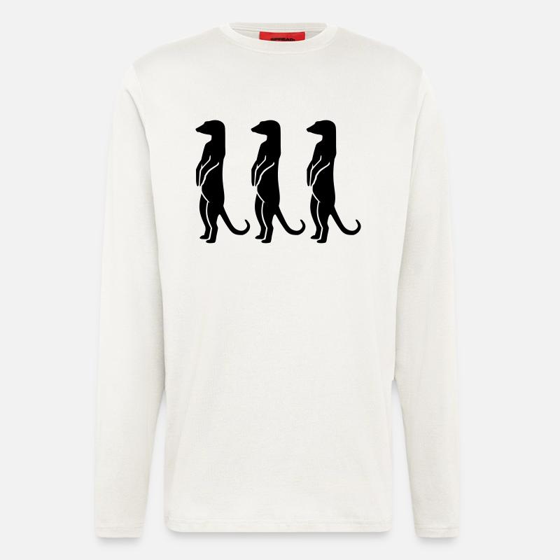 Erdmännchen - Langarmshirt - made by SPREAD  - OFF WHITE