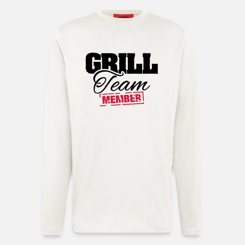 grill_team_member_su2 - Langarmshirt - made by SPREAD  - OFF WHITE