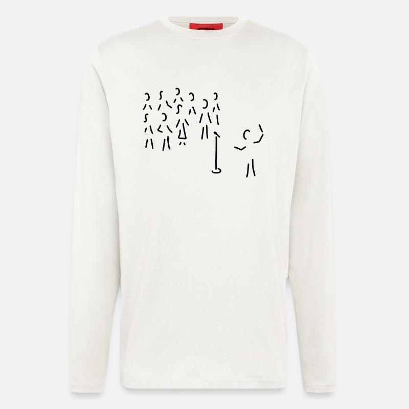 chor-gesang mit dirigent - Langarmshirt - made by SPREAD  - OFF WHITE