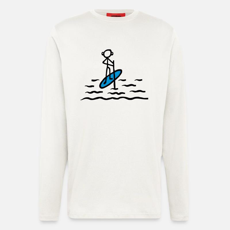 Paddling SUP - V2 - Langarmshirt - made by SPREAD  - OFF WHITE