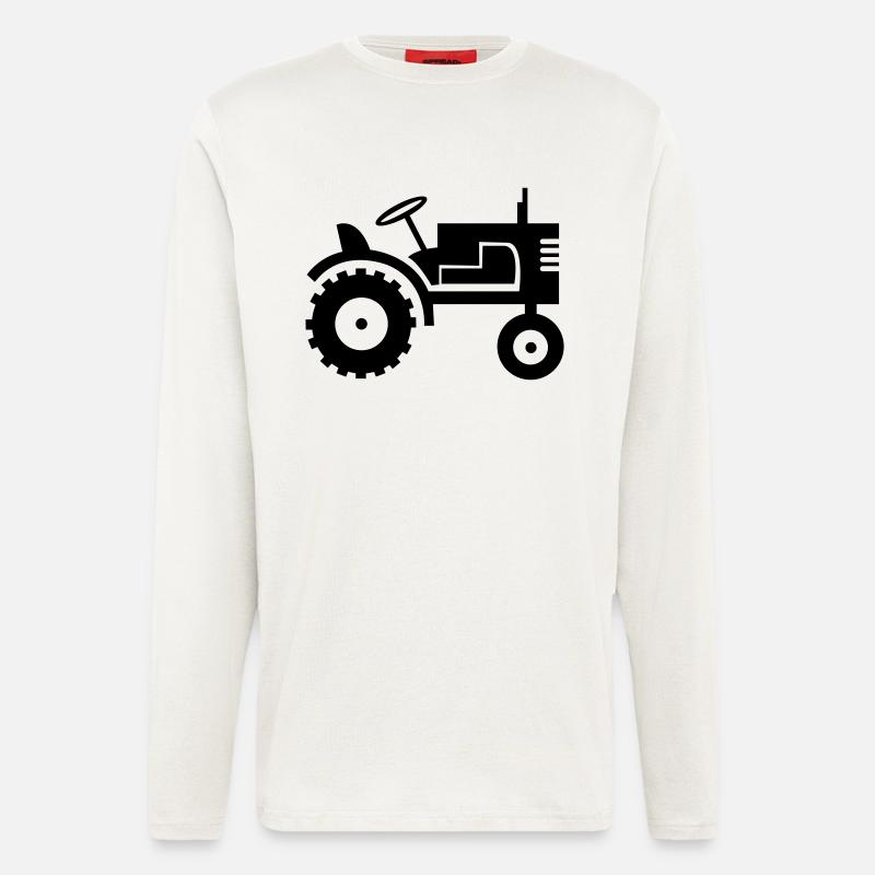 traktor_01 - Langarmshirt - made by SPREAD  - OFF WHITE