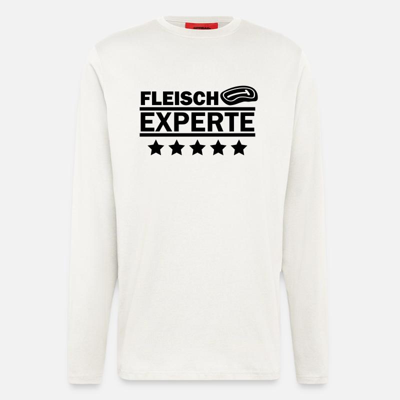 fleisch experte - Langarmshirt - made by SPREAD  - OFF WHITE