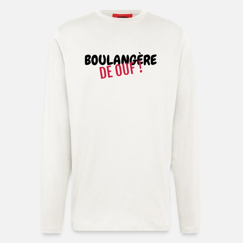 Bäcker / Bäckerei / Bäckerin / Brot - Langarmshirt - made by SPREAD  - OFF WHITE