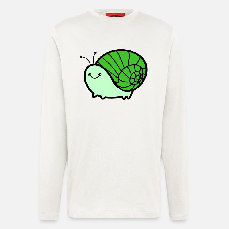 schnecke 02 - Langarmshirt - made by SPREAD  - OFF WHITE