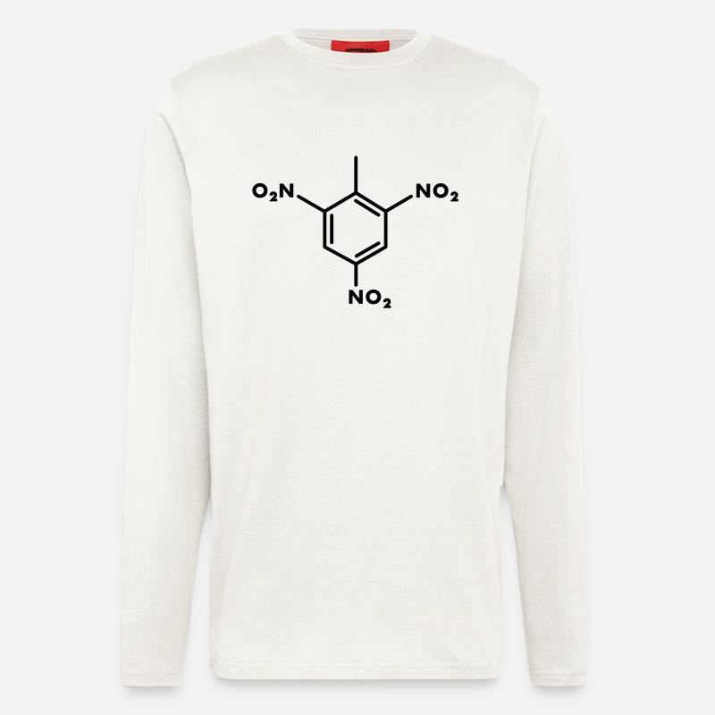 TNT molekül - Langarmshirt - made by SPREAD  - OFF WHITE