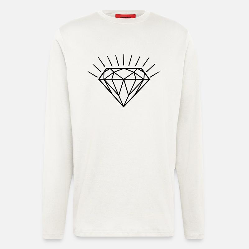 Big Diamond - Langarmshirt - made by SPREAD  - OFF WHITE
