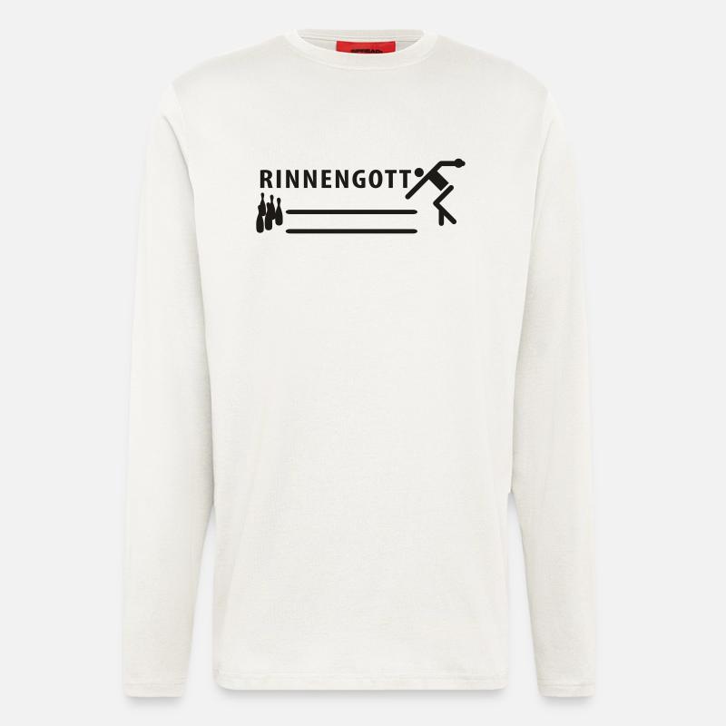 Bowling - gutter God - Longsleeve - made by SPREAD  - OFF WHITE