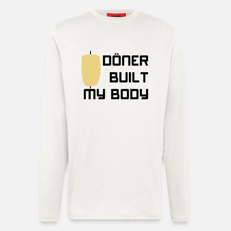 Döner built my body - Langarmshirt - made by SPREAD - OFF WHITE