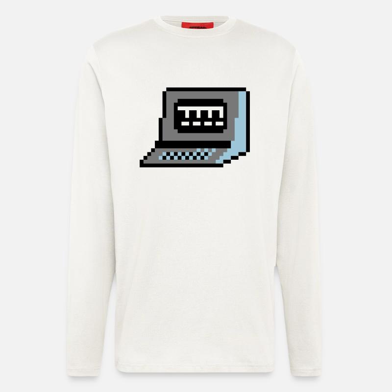 pixelComputer - Langarmshirt - made by SPREAD  - OFF WHITE