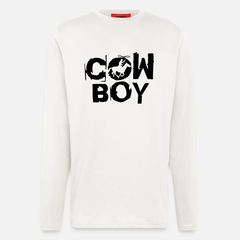 cowboy_c_1c - Langarmshirt - made by SPREAD  - OFF WHITE