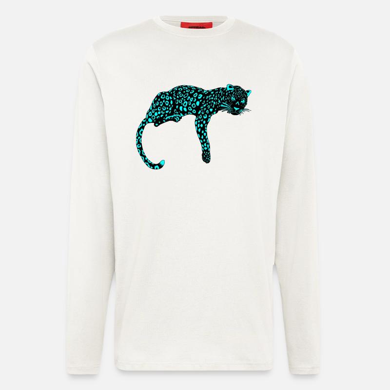 Neopard-ICE - Langarmshirt - made by SPREAD  - OFF WHITE