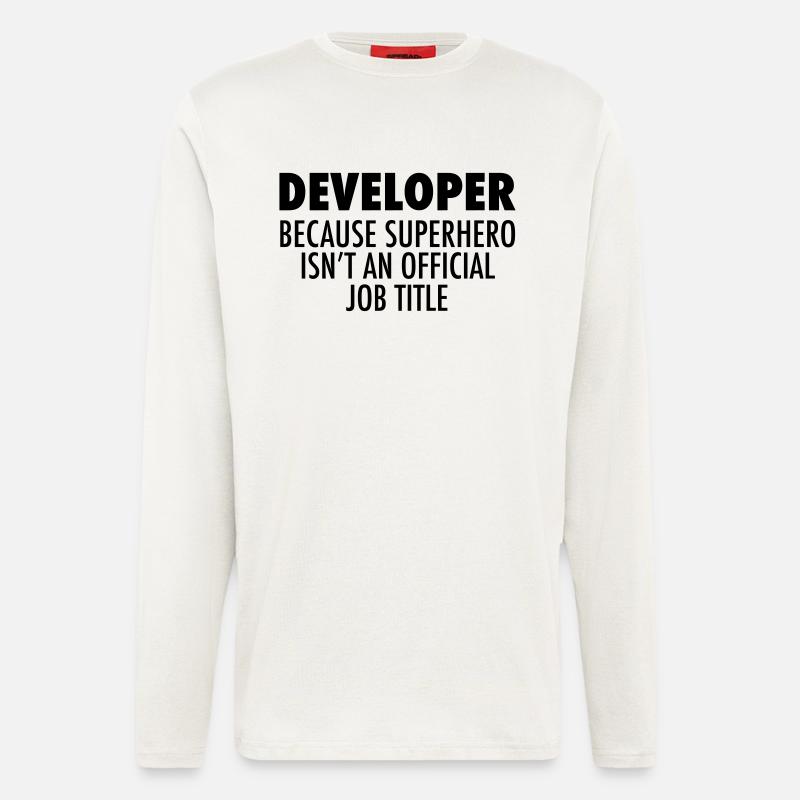 Developer - Manches longues bio décontracté fabriqué en UE - OFF WHITE