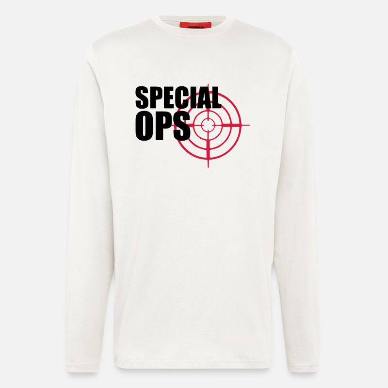 Special Ops crosshairs - Longsleeve - made by SPREAD  - OFF WHITE