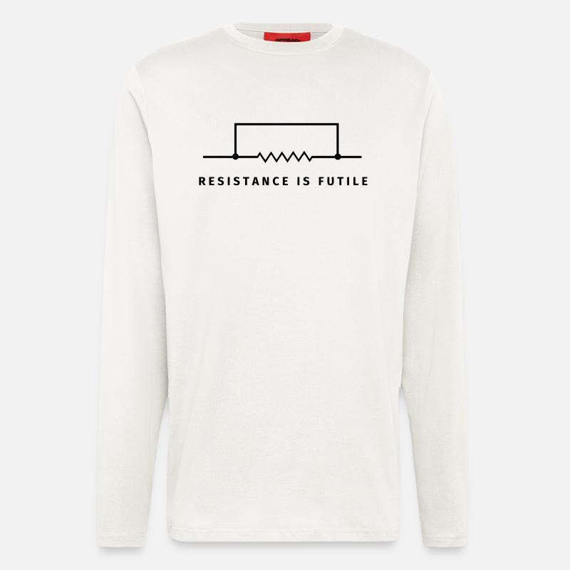 Resistance is futile - Langarmshirt - made by SPREAD - OFF WHITE