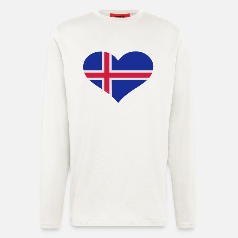Island - Langarmshirt - made by SPREAD - OFF WHITE
