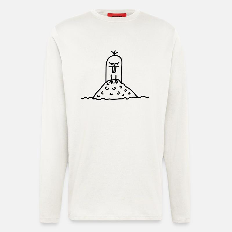 maulwurf_1c - Langarmshirt - made by SPREAD  - OFF WHITE