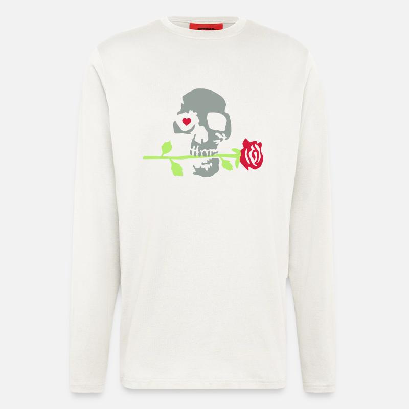 death_rose_092011_a_3c - Longsleeve - made by SPREAD  - OFF WHITE
