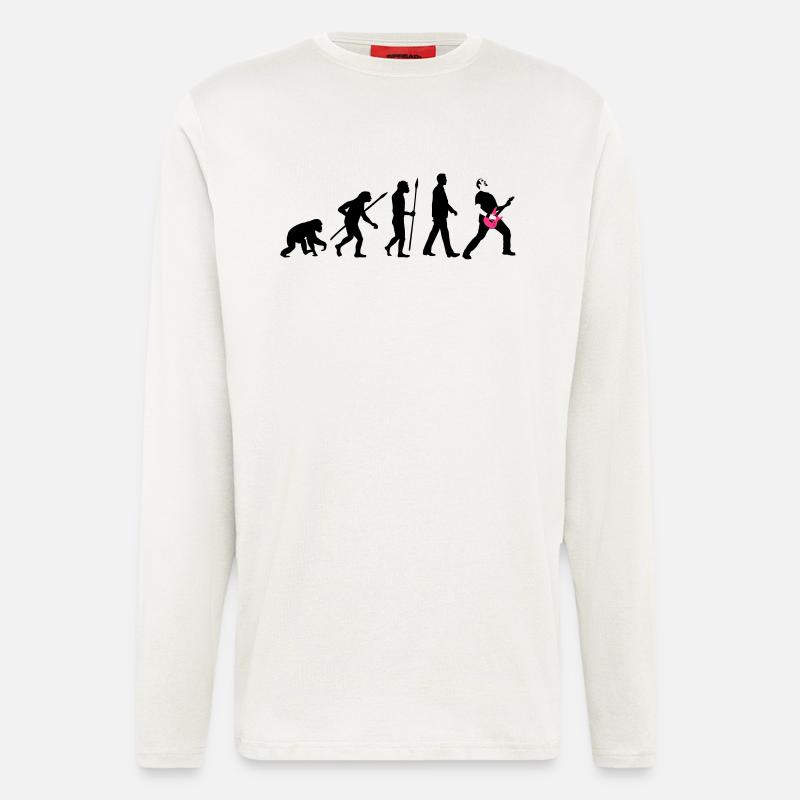 evolution_rocks_032012_a_2c - Langarmshirt - made by SPREAD  - OFF WHITE