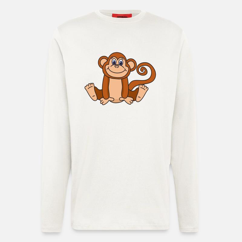 monkey - Longsleeve - made by SPREAD  - OFF WHITE