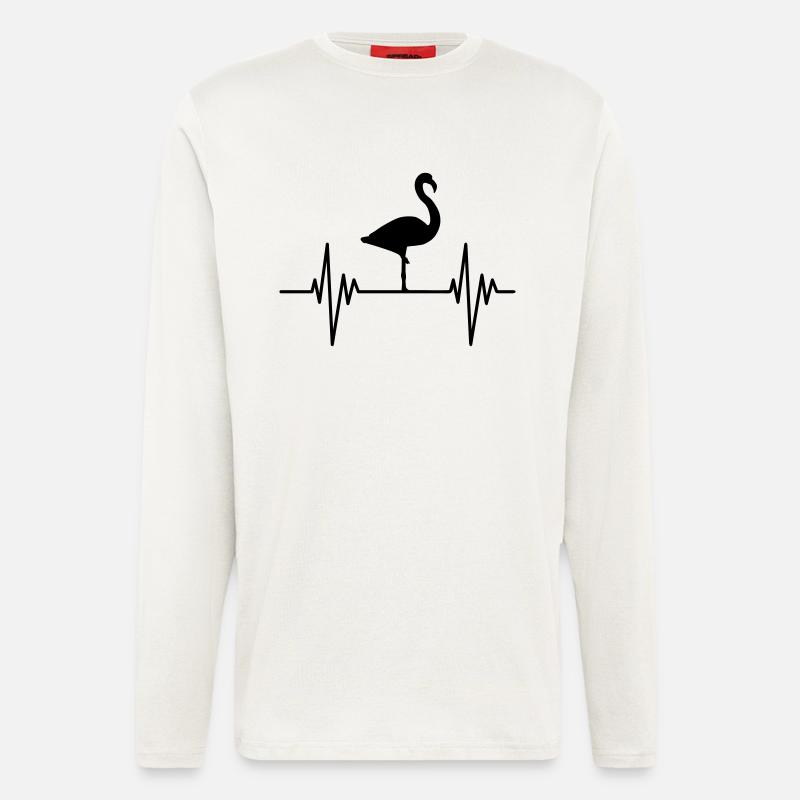 Flamingo Pulse - Longsleeve - made by SPREAD  - OFF WHITE