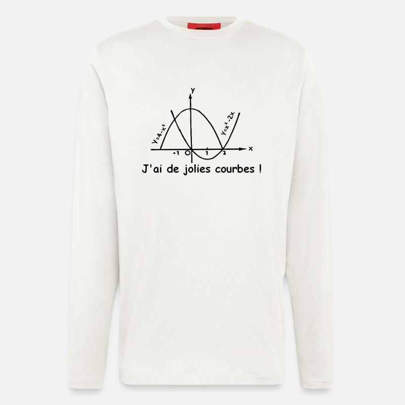 jolies_courbes - Langarmshirt - made by SPREAD  - OFF WHITE