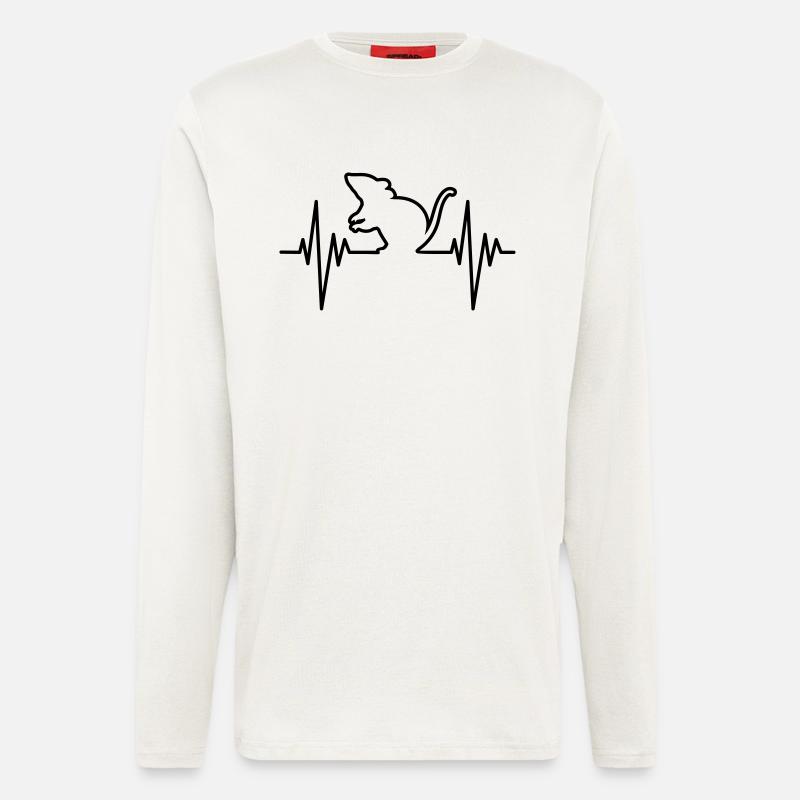 Mouse Pulse - Langarmshirt - made by SPREAD  - OFF WHITE
