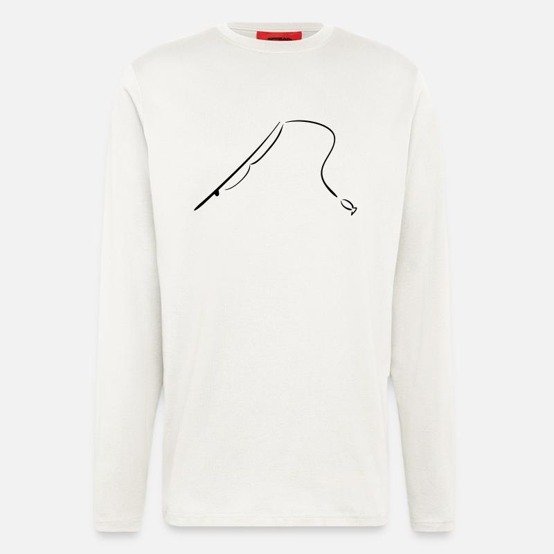 fischen - Langarmshirt - made by SPREAD  - OFF WHITE