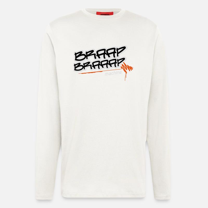 Braap braaap machine - Langarmshirt - made by SPREAD  - OFF WHITE