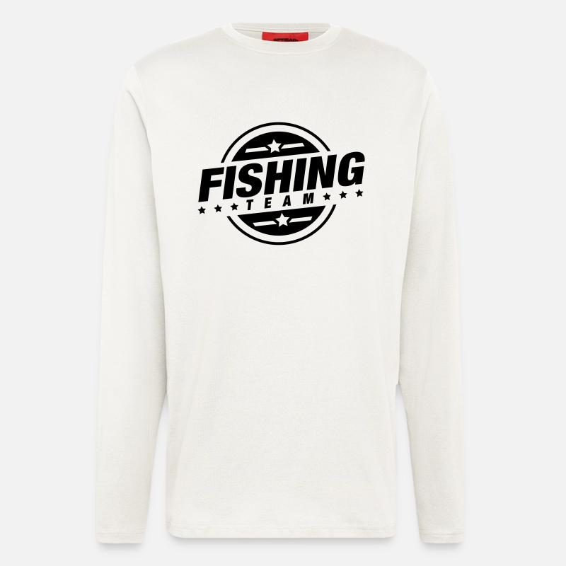 fishing_team_dv1 - Langarmshirt - made by SPREAD  - OFF WHITE