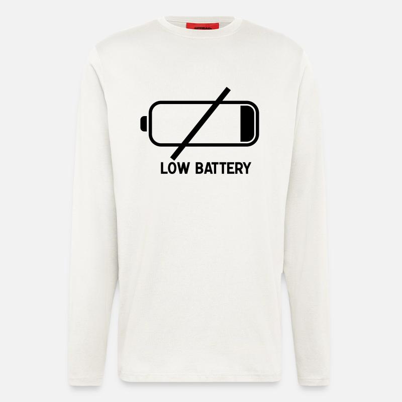 low_batteryf1 - Longsleeve - made by SPREAD  - OFF WHITE