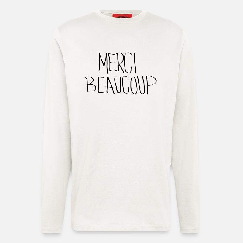 Merci Beaucoup - Longsleeve - made by SPREAD  - OFF WHITE