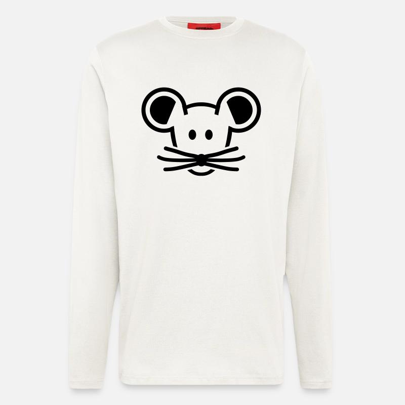 Maus - Langarmshirt - made by SPREAD  - OFF WHITE