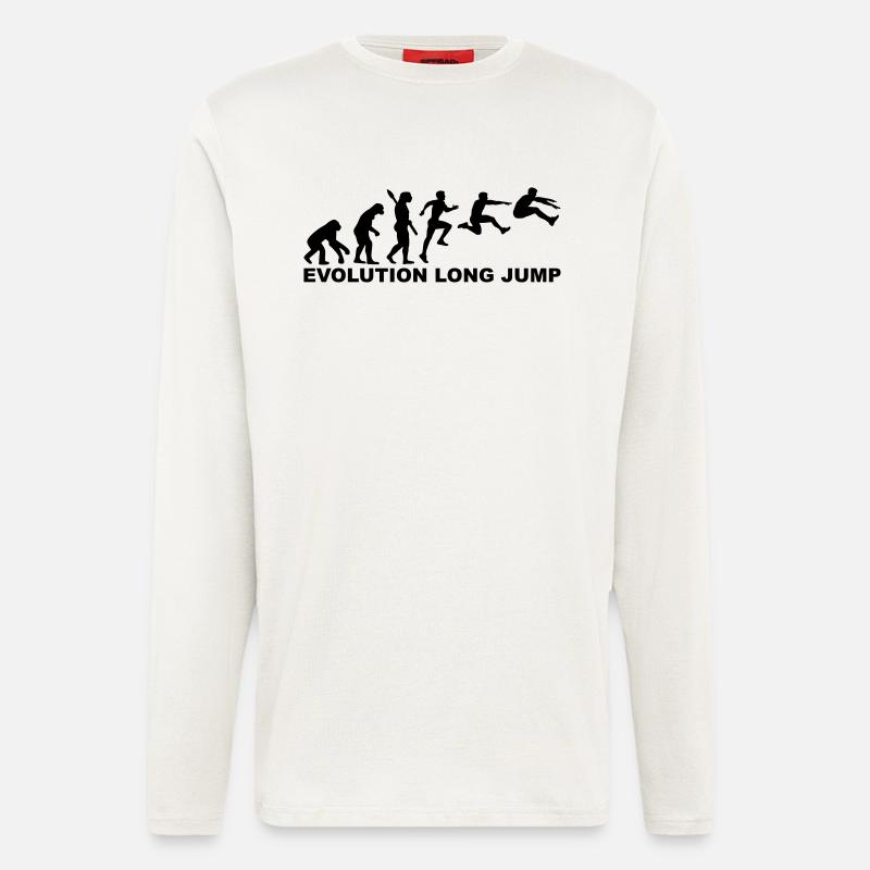 Evolution Long jump - Longsleeve - made by SPREAD  - OFF WHITE